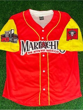 Albuquerque Isotopes 20th Anniversary Marachis de Nuevo Mexico Jersey Adult L